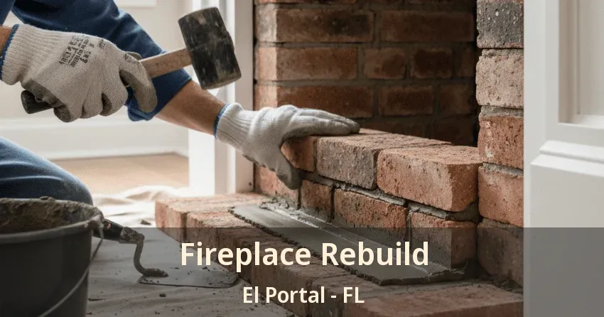 Fireplace Rebuild El Portal - FL