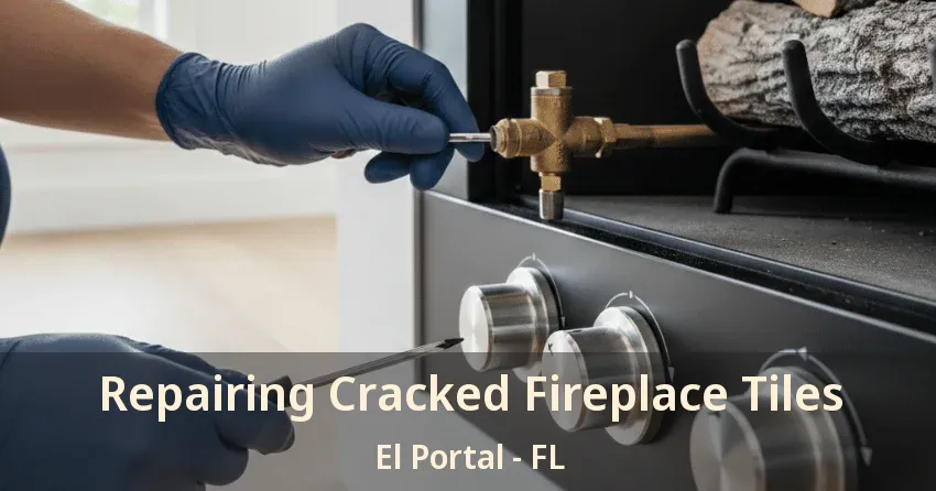 Repairing Cracked Fireplace Tiles El Portal - FL
